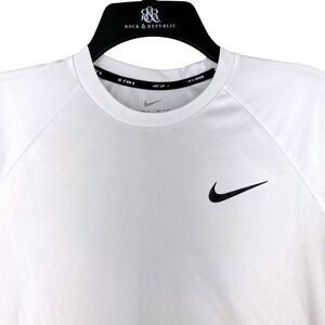 Nike Dri Fit Swim Shirts White Performance S Mens